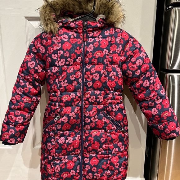 winter fleece lined down alternative thermoplume coat